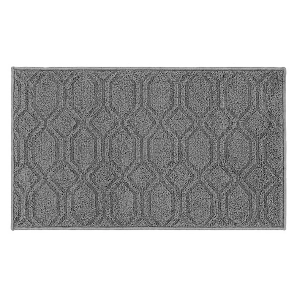 NWT KIRKTON HOUSE 20x34 Kitchen Accent Rug - Polygon Rectangle Gray